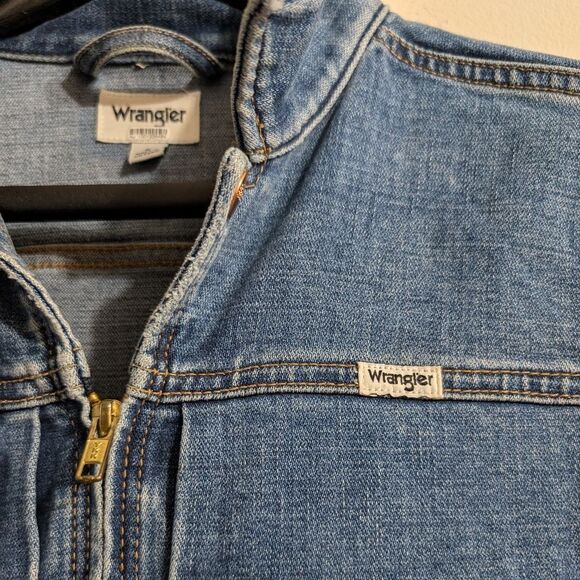 Wrangler Heritage Denim Zip Jacket Size s - Picture 5 of 12